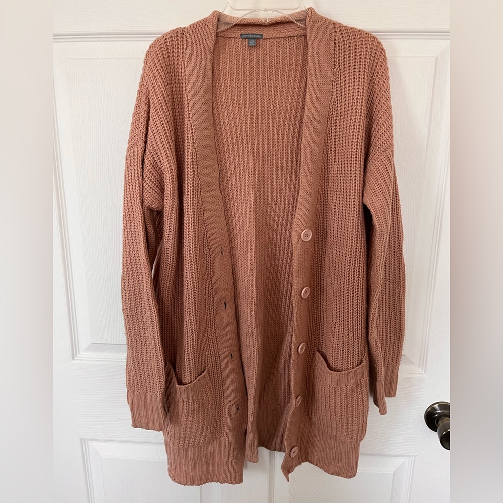 Pink cardigan